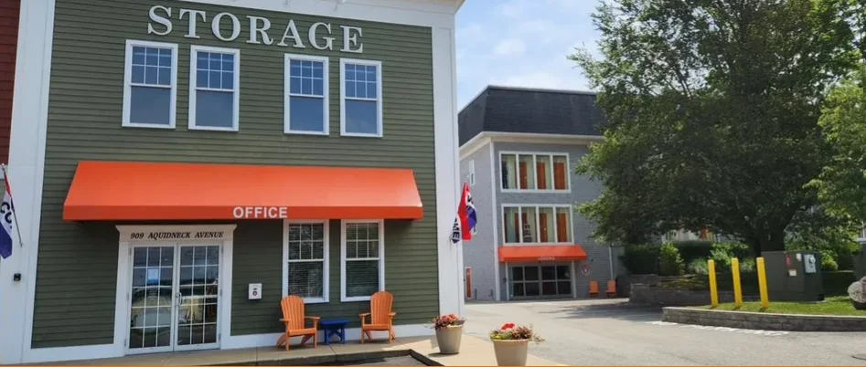 interior of a modern climate controlled storage facility with clean hallways - antiques humidity controlled storage